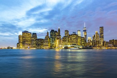 New York için panoramik gece 