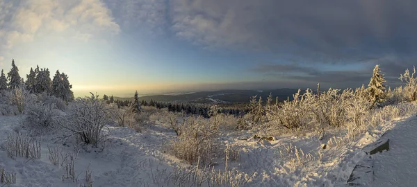 Krajobraz panoramiczny Zima w mieście Feldberg — Zdjęcie stockowe