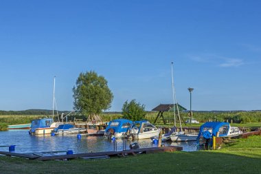 Zempin Usedom adasında, durgun, liman
