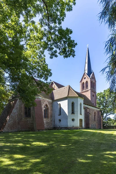 Kyrkan av Krummin på ön Usedom — Stockfoto