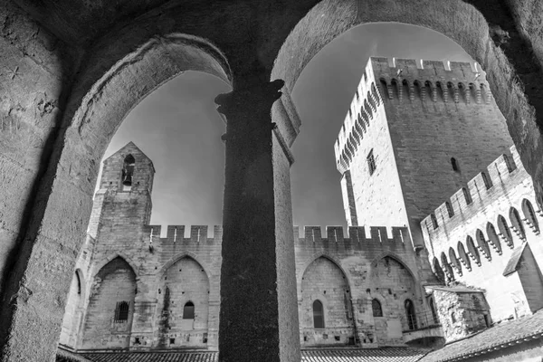 Palácio dos Papas em Avignon, Provence, França . — Fotografia de Stock