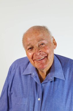 mutlu yaşlı adam portresi