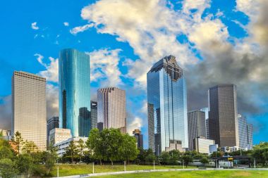 Skyline of Houston, Texas  clipart