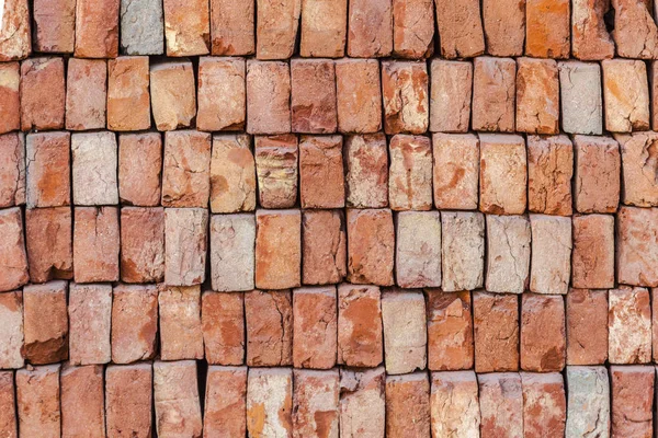 Staple of new bricks at the construction site — Stock Photo, Image