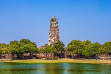 Tapınak Wat Phra Ram Ayutthaya eski eski başkenti '