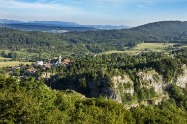 village la chaud du Dombief in the Jura region, France