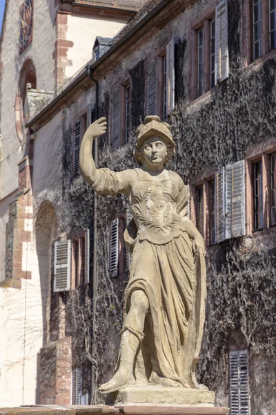 Manastır Bronnbach reichholzheim içinde bahçe heykelleri nea — Stok fotoğraf