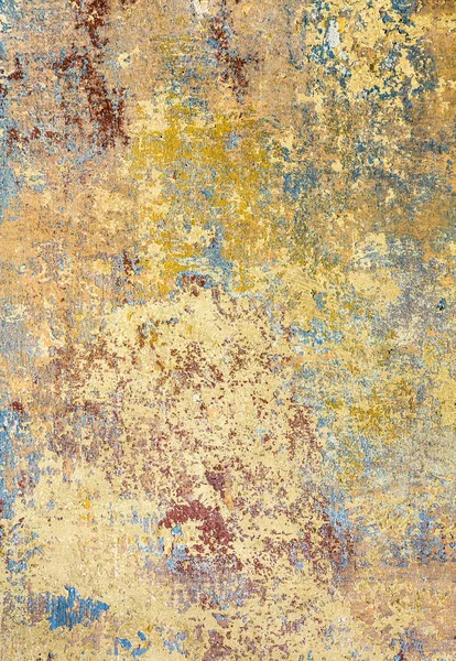 Old grunge wall of an old house with remainings of color — Stock Photo, Image