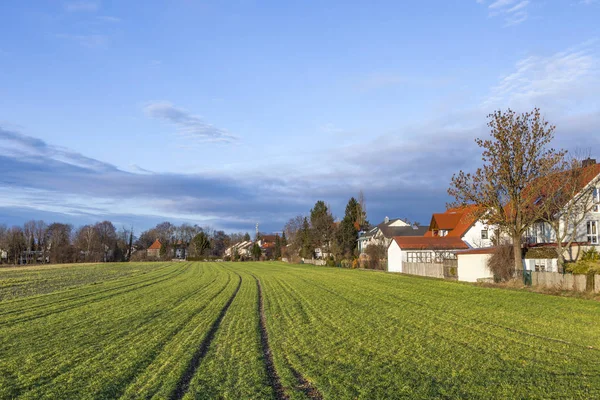 Rural Landscape Munich New Settlement Fields — Stock Photo, Image