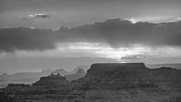 Vista Pôr Sol Desert View Point Para Grand Canyon South — Fotografia de Stock