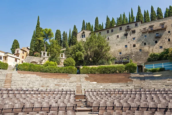 Velho teatro romano em Verona — Fotografia de Stock