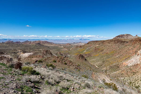 Landskap på Route 66 nära Golden Valley — Stockfoto