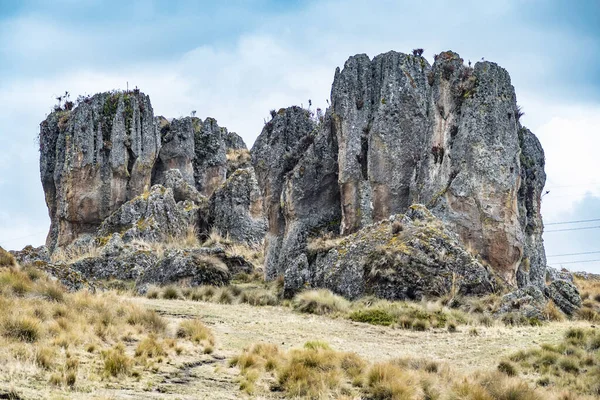 Formacje skalne w parku narodowym niedaleko Kajamarki, — Zdjęcie stockowe