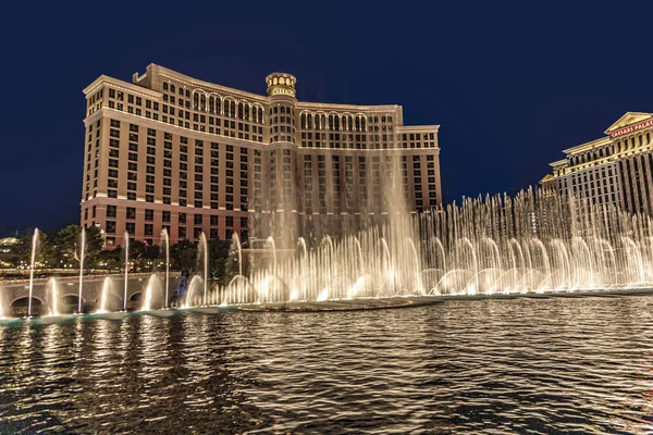 Las Vegas Bellagio Hotel Casino, featured with its world famous — Stock Photo, Image