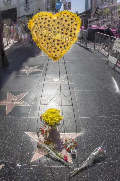 La estrella de Michael Jackson en el Hollywood Walk — Foto de Stock