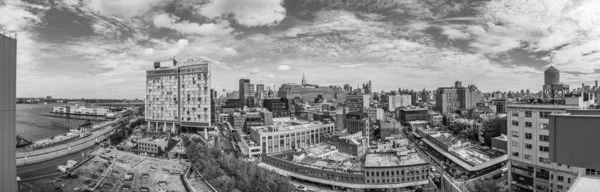 Uitzicht op het centrum van Manhattan, New York van de platformvorm van de — Stockfoto