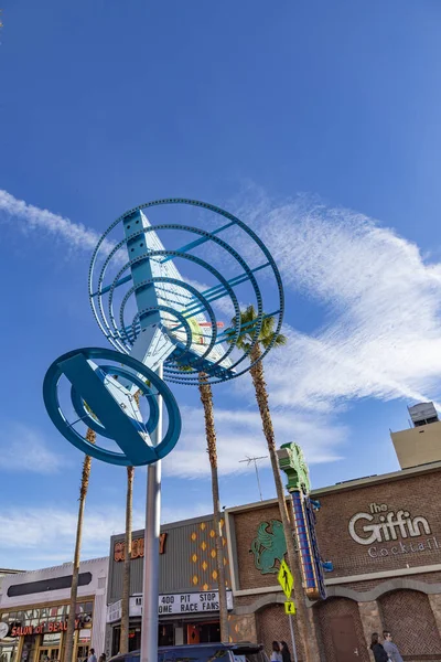 Neon signs at Fremont East District of Las Vegas — Stock Photo, Image