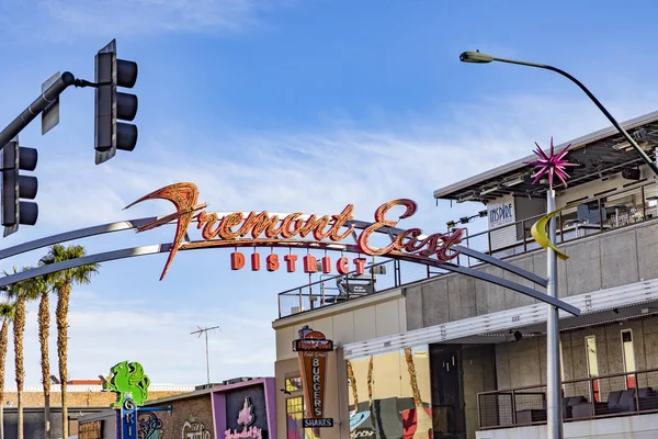 Неонові знаки в Східному районі Фремонта в Лас-Вегасі — стокове фото