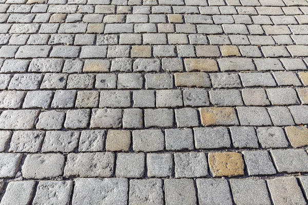 Mönster av gamla cobble sten street — Stockfoto