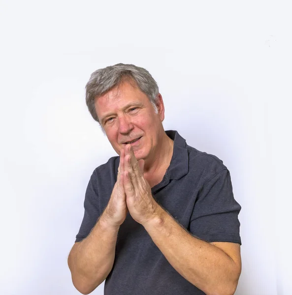 Handsome man looking in camera — Stock Photo, Image