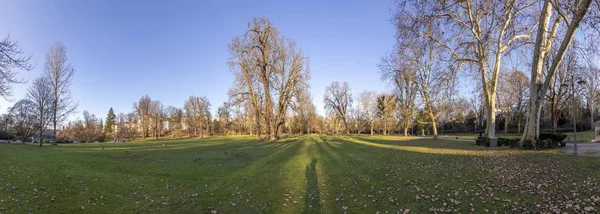 Schilderachtig parklandschap in Wiesbaden — Stockfoto