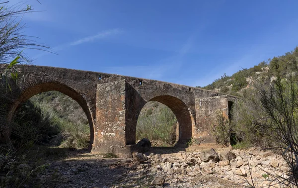 Stary Zabytkowy Most Rzymski Paderne Algarve Portugalia — Zdjęcie stockowe