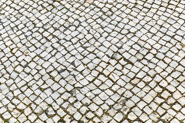 Mönster Grå Chistoric Obblestone Street — Stockfoto