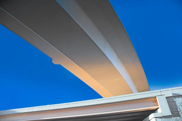 Modern Highway Construction Overfly Architecture Miami Airport Blue Sky — Stock Photo, Image