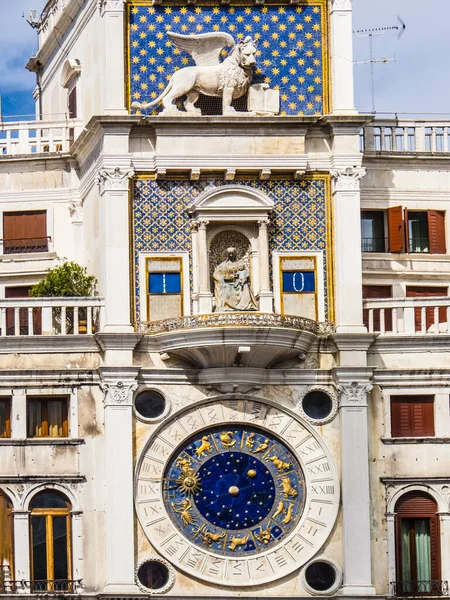 Klokkentoren Het Piazza San Marco Venetië Italië — Stockfoto