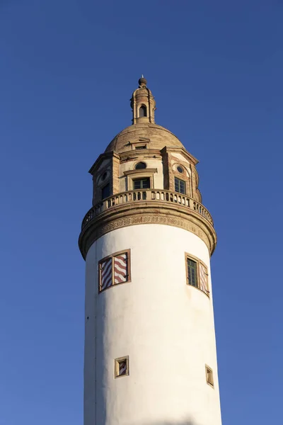 Bergfried Der Burg Hoechst Frankfurt Unter Blauem Himmel — Stockfoto