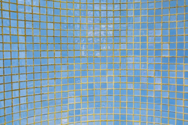 Fondo Azulejos Azules Pequeños Una Piscina Como Fondo Armónico — Foto de Stock