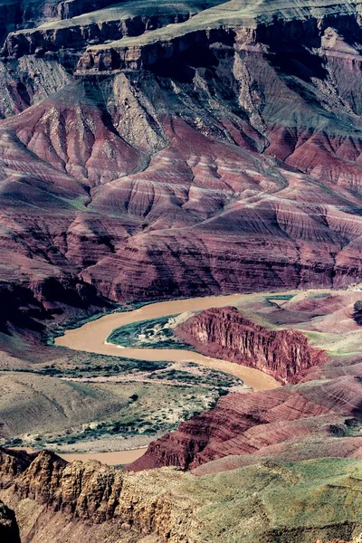 Vue Sur Grand Canyon Fin Après Midi — Photo