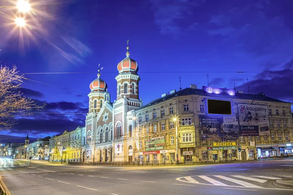 Pilsen République Tchèque Décembre 2019 Grande Synagogue Est Deuxième Grande — Photo