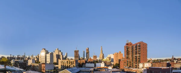 Нью Йорк Сша Октября 2015 Года Горизонт Нью Йорка Закате — стоковое фото