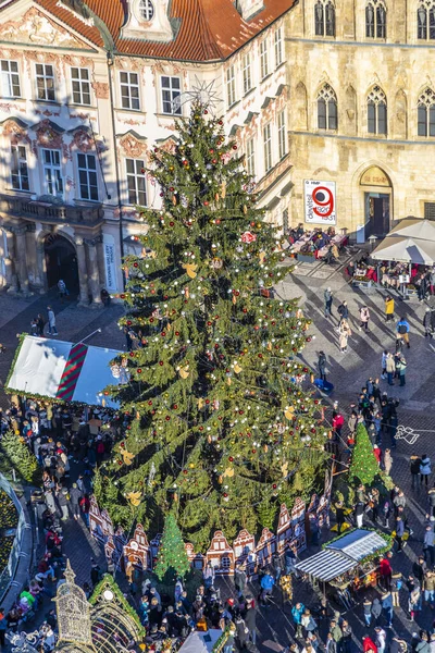 Prag Tjeckien Januari 2020 Gamla Stan Prag Tjeckien Visa Tyn — Stockfoto