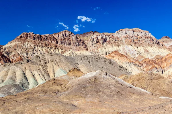 Konstnärspalett Death Valley Med Färgglada Mineralstenfärger — Stockfoto