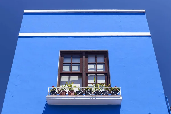 Blaues Haus in den Tazacorte, La Palma, Kanarische Inseln — Stockfoto