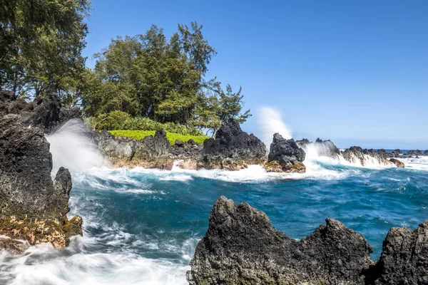 Baia panoramica sul lungomare delle Hawaii — Foto Stock