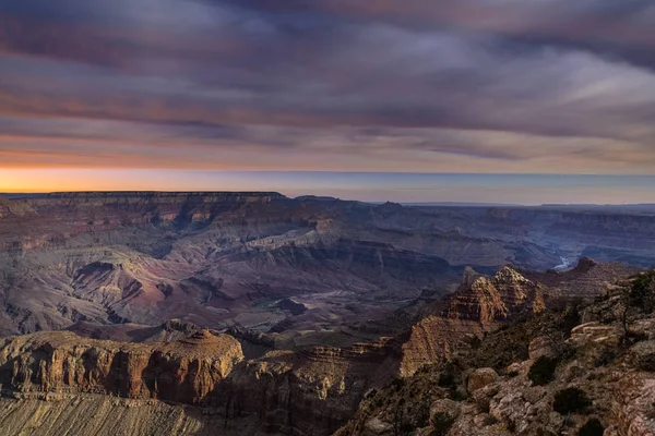 Grand Canyon bei Mondaufgang — Stockfoto