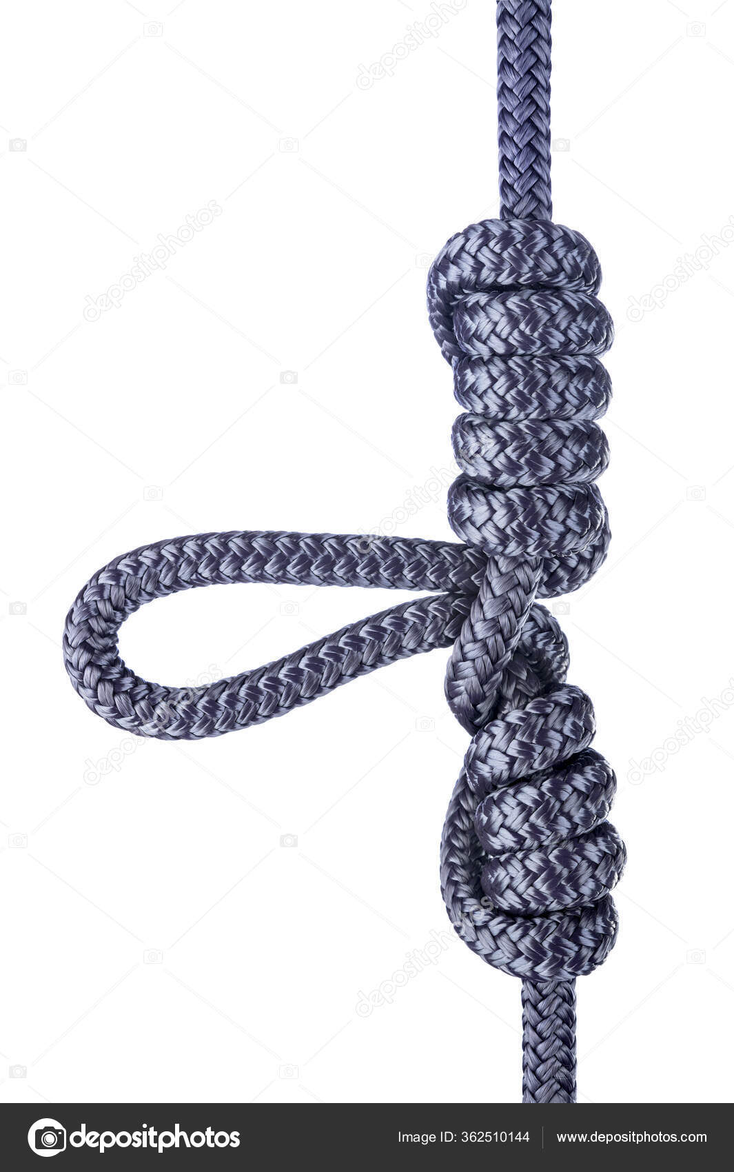 Dropper Loop Knot Creates Loop Stands Out Right Angles Middle — Stock Photo  © kelpfish #362510144