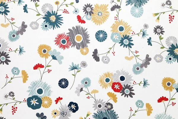 Blumenmusterpapier — Stockfoto