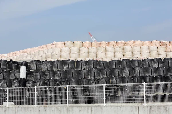 Pila di sacchetto di sostanza tossica — Foto Stock