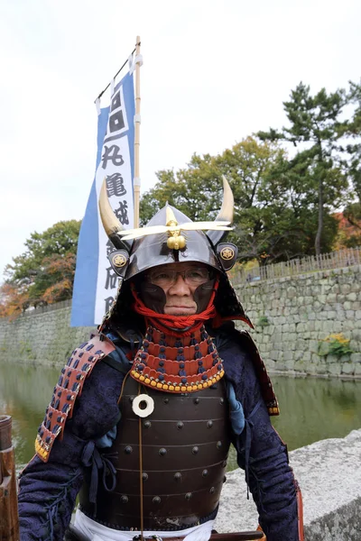 Samurai giapponesi con spada katana — Foto Stock