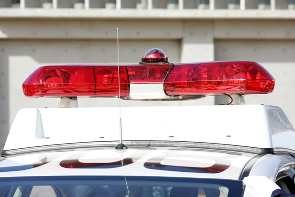 Policía luz roja — Foto de Stock