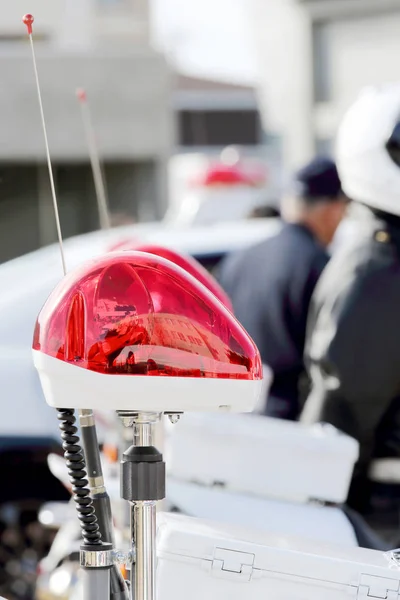 Polisen rött ljus — Stockfoto