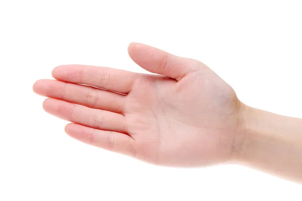 Mujer mano palma primer plano — Foto de Stock