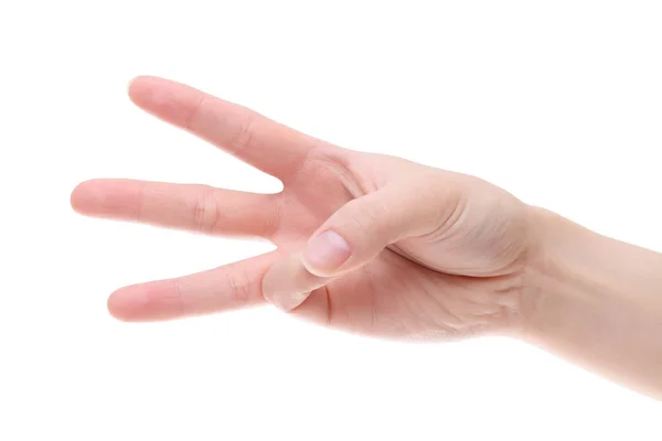 Zbliżenie dłoni gestykulacji — Zdjęcie stockowe