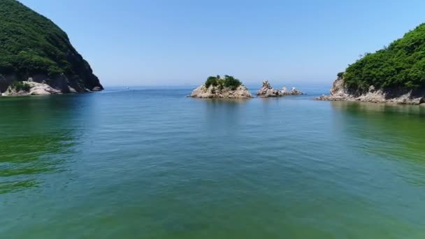 Vue sur le récif du bel océan — Video