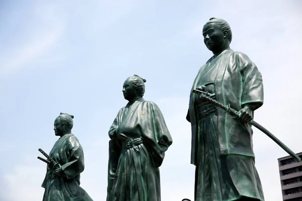 Japanaese statues of leaders of Bakumatsu period — Stock Photo, Image