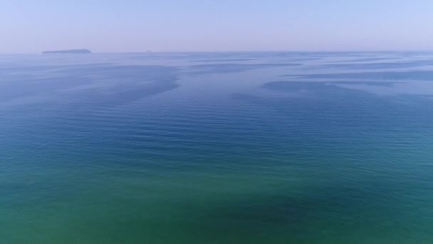 Vue aérienne du drone volant belle mer — Video